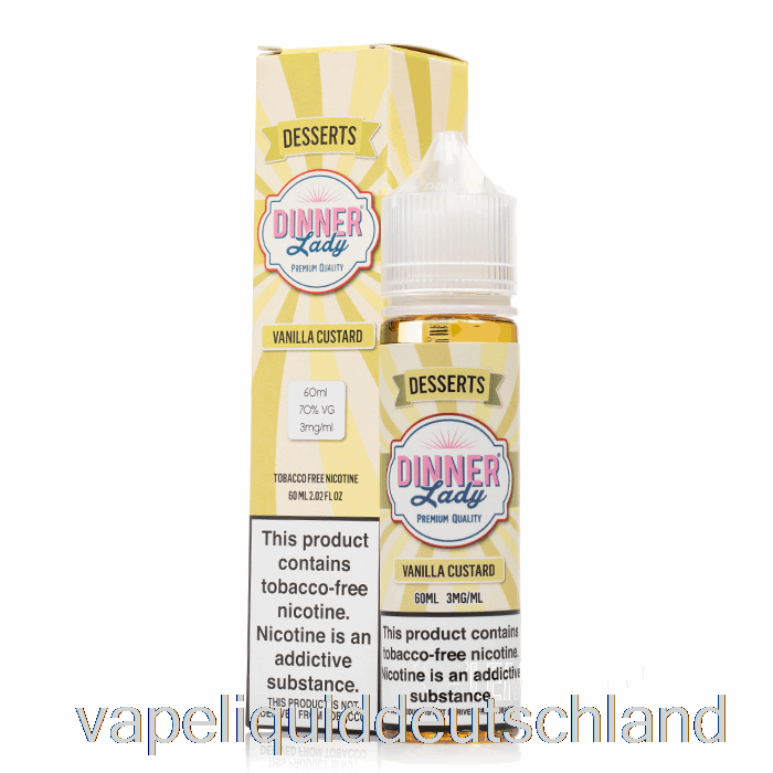 Vanillepudding – Vape Dinner Lady – 60 Ml, 3 Mg Vape-Flüssigkeit